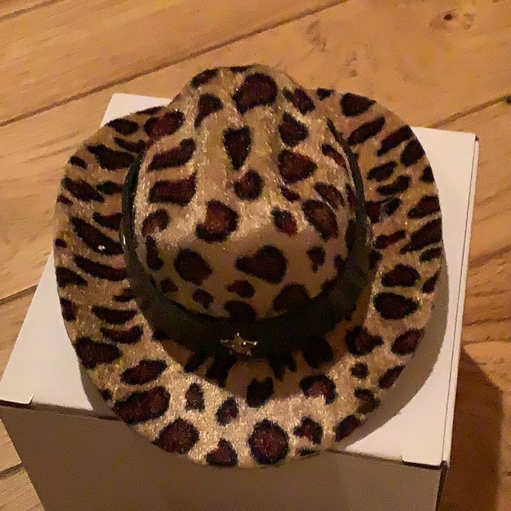 Leopard Print Women's Hat for small dog up to 18 ponds
